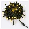 IXTRIMA Catena Luminosa LED, catenaria 10 Metri da esterno, 100 Luci, IP65 Impermeabile e Prolungabile con Effetto Flash, per Natale, Negozi, Balcone (Luce Gialla - flash, Cavo nero)