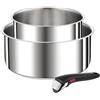 Tefal Set di 2 pentole in acciaio inox 16/20cm + manico Tefal L9739302
