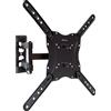 UNYKAch Supporto per TV/monitor a parete girevole per schermi piatti e curvi da 17-55 pollici (fino a 30 kg), inclinazione e rotazione, VESA max 400 x 400 mm
