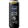 NIVEA MEN ACTIVE CLEAN Shampoo detergente per capelli al carbone attivo da uomo 500 ml