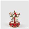 EDG Enzo De Gasperi Carillon Natalizio Cavallo Giostra H17 Ø12,5 cm Bianco - Decorazione di Natale