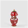 EDG Enzo De Gasperi Carillon Giostra con Renne H17 Ø7,5 cm Rosso - Decorazione di Natale