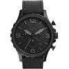 Fossil Cinture da uomo in pelle con fibbia marrone, 50mm, Nero
