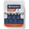 Husqvarna X-Cut S93G Catena per motosega da 45,7 cm, passo 3/8, calibro 50, 62 maglie, ricambio per catena per motosega 350i