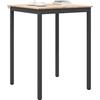 vidaXL Tavolo da bar 80 x 80 x 105 cm Pino massello Naturale Quadrato
