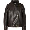 Liu Jo Bomber Donna Oversize in ecopelle, Testa di Moro