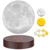 VGAzer Lampada lunare a levitazione magnetica - Lampada lunare galleggiante - Giocattoli da scrivania con luce notturna per regali di Natale e compleanno