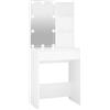 vidaXL Toeletta con Luci a LED Tavolo da Trucco 60x40x140 cm Colori Diversi