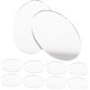 IWOWHERO 10 specchi ovali per cosmetici, piccoli specchi ovali, per fai da te, piccoli per il fai da te, lenti a o, in, o o rotondo per il trucco A288