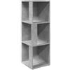 vidaXL Armadio Angolare Grigio Cemento 33x33x100 cm in Truciolato