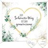 Gucass 200 x 180 cm, cuore da ritagliare, decorazione per matrimonio, gioco di nozze per gli sposi, cuore da ritagliare, regalo di nozze, lenzuolo per ufficio del registro, decorazione con 2 forbici e