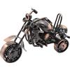 Boerni Statue creative retrò a forma di motocicletta, a tre ruote, in metallo, collezione di moto, scultura artistica moderna artigianale, decorazione per casa e ufficio, ornamento regalo per bambini, padre,