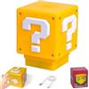 TNOKDY Super Bros - Mini luce notturna con blocco interrogativo, lampada a induzione USB quadrata per scrivania, comodino (cavo USB incluso)