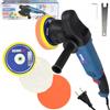 Dedra Lucidatrice rotativa elettrica DEDRA DED7991, potenza 900 W, velocità 1500-4500 rpm, due cuscinetti intercambiabili 125/150 mm, per lucidatura a secco di superfici, avvio delicato