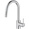 Grohe Rubinetto Miscelatore Monocomando per Lavello, Grigio (Cromo), Alta Pressione 31483002
