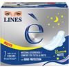 Lines Assorbenti Notte con Ali Confezione da 7 Pezzi, 12pz