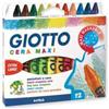 Pastelli a Cera Giotto Maxi 12 Pezzi