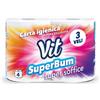Carta Igienica Vit 4R 3V Superbum Pack da 12 - Totale Rotoli 48