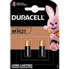 Duracell MN21 Batterie Alcaline 12V Security Pack 2 Pezzi x 10pz per Telecomandi e Allarmi