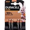 Duracell Plus AAA (LR03) Batterie Alcaline 1.5V Blister 4 Pezzi x 5pz