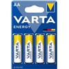 Varta AA Stilo Batterie Alcaline 1.5V Blister 4 Pezzi x 20pz