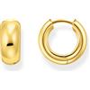 Thomas Sabo CR741-413-39 Bold - Orecchini a cerchio mini placcati oro da 16,0 mm per donna