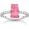 Thomas Sabo TR2459-052-9-52 Anello in argento con orsetti e zirconi in oro rosa, donna