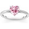 Thomas Sabo TR2476-051-9-56 Anello in argento con pietra rosa a forma di cuore Donna