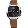 Wenger 01.1933.102 Orologio Da Uomo Vintage Classico Cronografo 40mm 5ATM