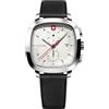 Wenger 01.1933.104 Orologio Da Uomo Vintage Classico Cronografo 40mm 5ATM