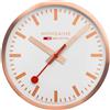 Mondaine A995.CLOCK.17SBK RosaOrologio da parete dorato, orologio da stazione 40 cm in alluminio