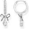 Thomas Sabo CR749-643-14 Orecchini a cerchio in argento con pendente a forma di fiocco Donne