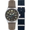 AVI-8 AV-4101-09 Orologio Da Uomo Hawker Hurricane McKellar Dual Time GMT 44mm 5ATM
