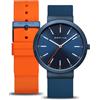 Bering 10141-397 Orologio Da Uomo Classico Set con 2 cinturini 41mm 3ATM