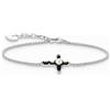 Thomas Sabo A2173-167-11-L19V Bracciale in argento con croce Nera Cross Romance