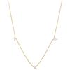 ANIA HAIE NAU007-02YG Afterglow Collana da donna Afterglow con zaffiro bianco oro 14K, regolabile