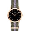 Daniel Wellington DW00100680 Orologi Donna Iconic NATO Green/Purple 28mm 3ATM