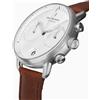 Nordgreen PI42SILEBRXX Reloj Hombre Pioneer Cronografo 42mm 5ATM
