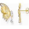 Thomas Sabo H2328-414-14 Orecchini a bottone Fiore con pietre placcato oro Signore