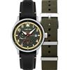 AVI-8 AV-4101-0A Orologio Uomo Hawker Hurricane McKellar Doppio Tempo 44mm 5ATM