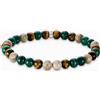 Thomas Sabo A2193-468-7-L19 Unisex Bead Bacciale in toni della terra e del verde