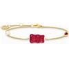 Thomas Sabo A2151-430-10-L19V Bracciale con Orsetti d'Oro placcato con perla e pietre