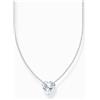 Thomas Sabo KE2211-051-14-L45V Collana in argento con ciondolo a forma di cuore bianco da donna