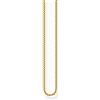 Thomas Sabo KE2227-413-39-L50V Collana placcata oro con disegno veneziano da 1 mm Donna