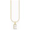 Thomas Sabo KE2244-414-14-L45V Catena placcata oro Lettera E Donna