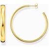 Thomas Sabo CR641-413-39 Orecchini a cerchio placcati oro Chunky 50 mm Donna