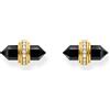 Thomas Sabo H2281-177-11 Orecchini con perno in oro con onice nera da donna