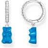 Thomas Sabo CR726-052-1 Orecchino singolo in argento con Orsetti d'Oro blu Donna