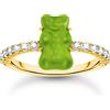 Thomas Sabo TR2459-414-6-54 Anello dorato con Orsetti d'Oro verde da donna
