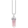 Thomas Sabo PE955-640-9 Ciondolo in argento con cristallo di quarzo rosa colorato Donna
